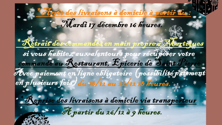 Gros plan sur les dates à retenir pour le mois décembre chez Le Chêne Enchanté.