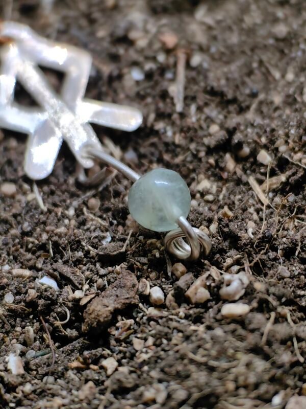 Pendentif rune "courage" argent et cristal de roche – Image 3